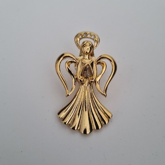 Vintage Avon Heavenly Angel Pin Gold-plated - Picture 1 of 5